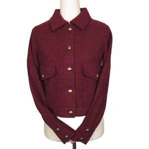 OGL Burgundy Jacket with Gold Buttons